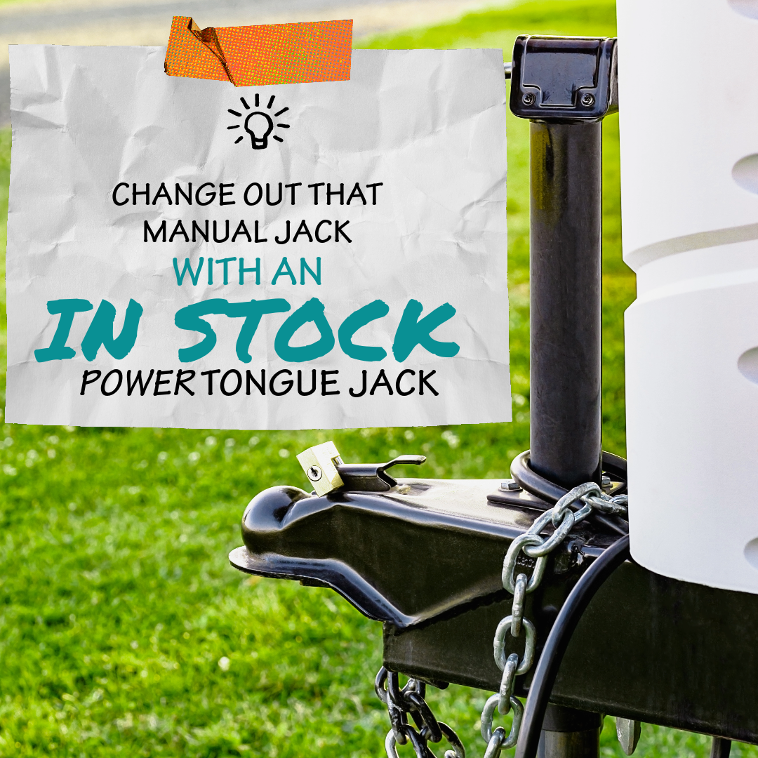 Powered Tongue Jack for Camper at Cherry Capital RV
